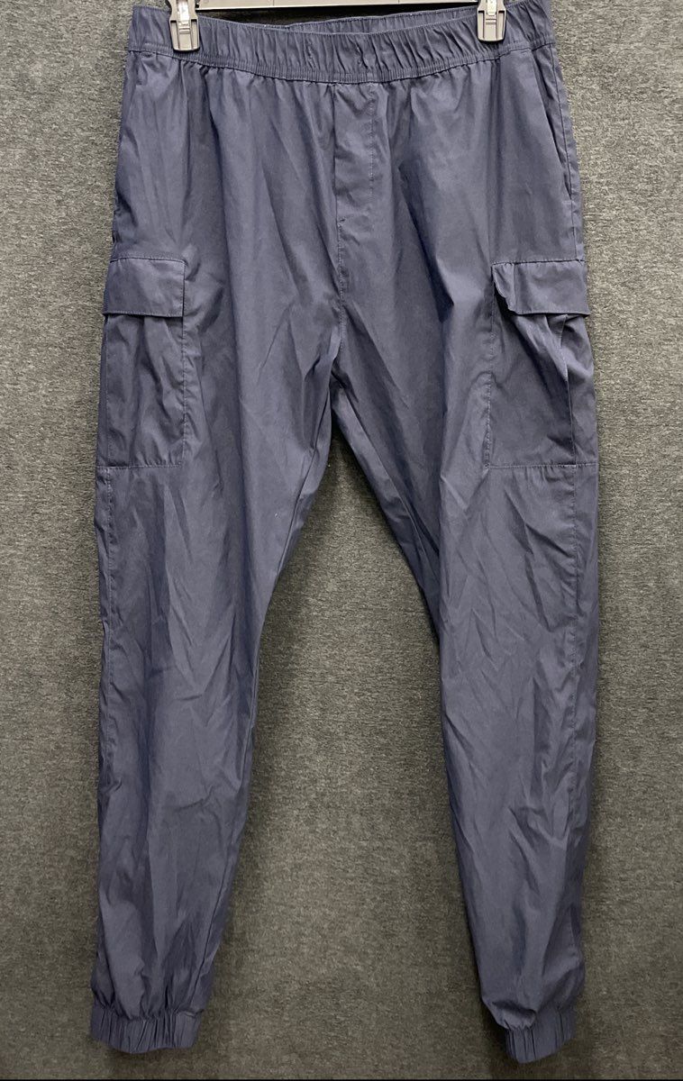 Hudson & Barrow Men's Navy Blue Performance Tech Cargo Jogger Pants Size XL