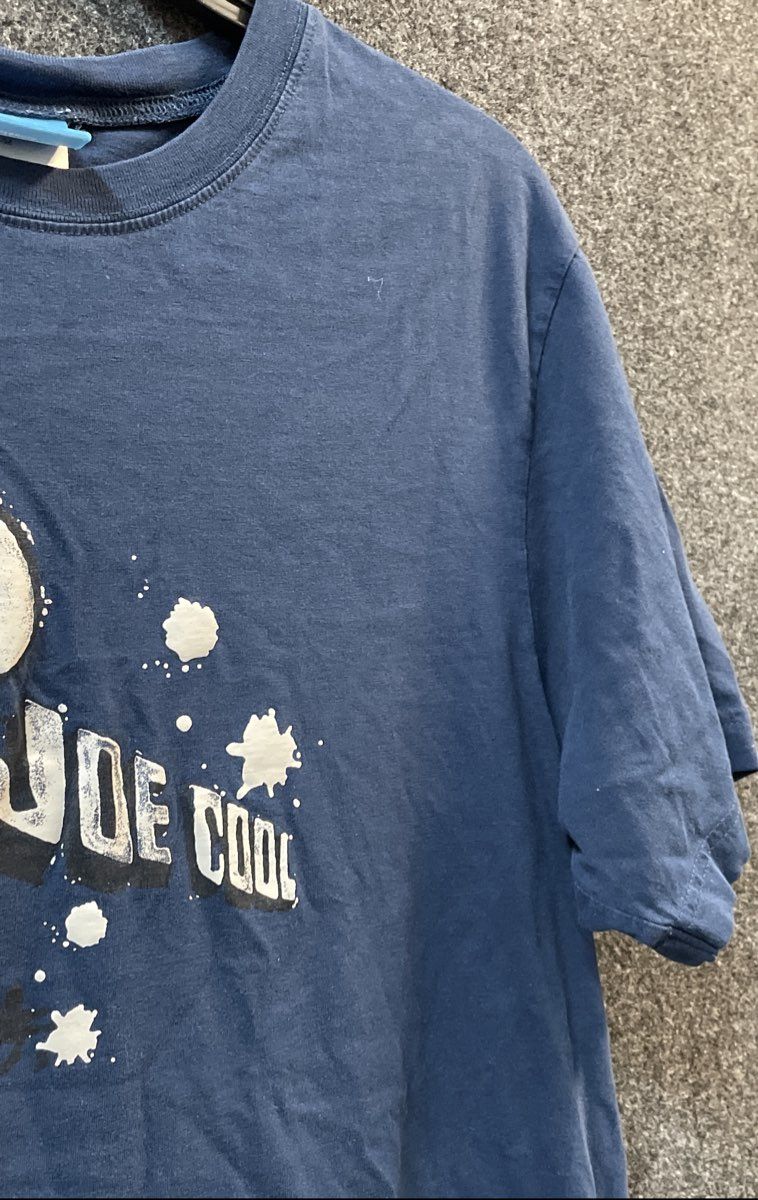 Peanuts Men's Blue Joe Cool Snoopy Graphic T-Shirt 100% Cotton Sz S/M