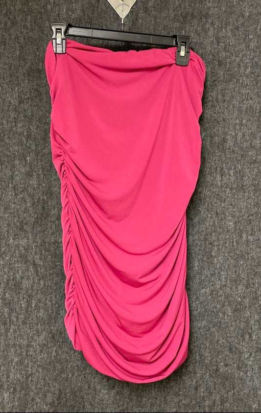 Fashion Nova Women's Lena Ruched Mini Dress Magenta NWT Sz 1X
