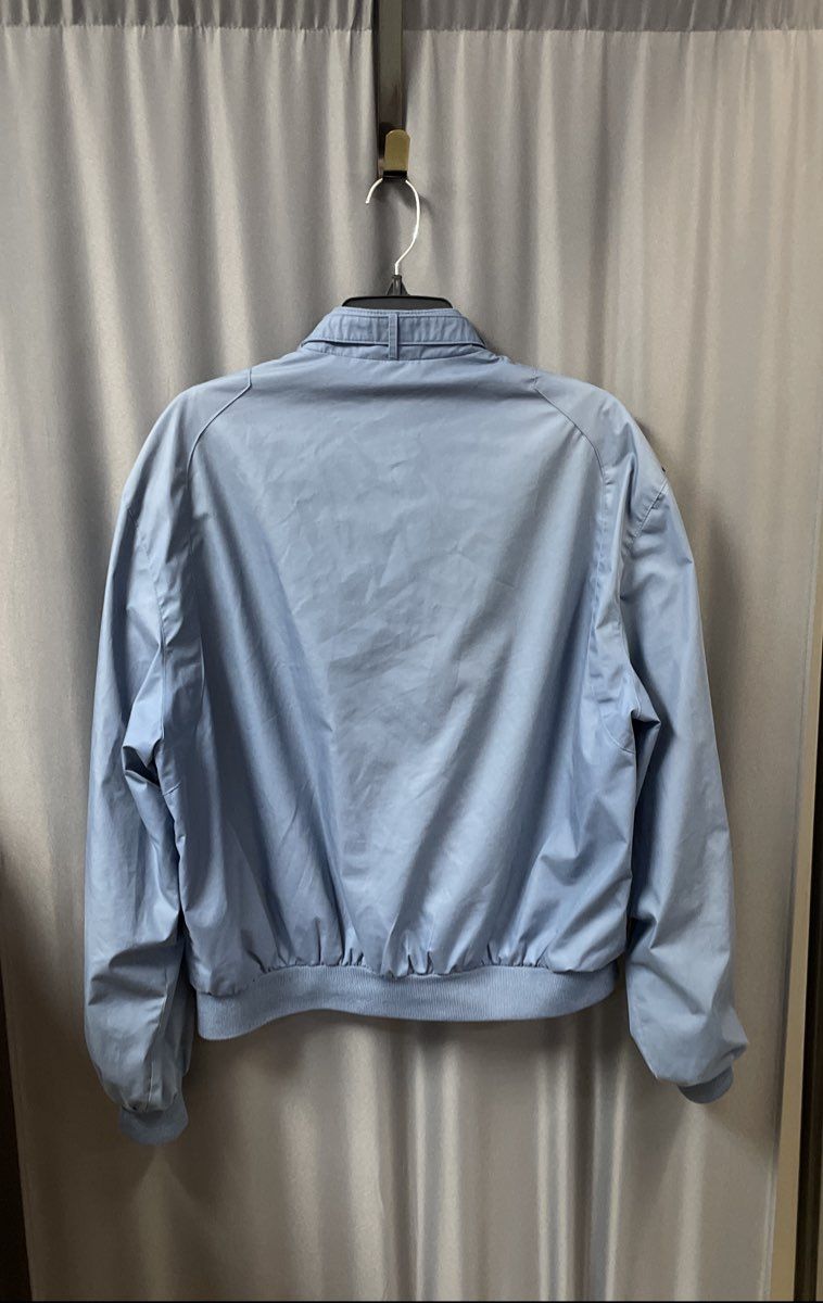 Vintage 80s 90s Members Only Iconic Racer Jacket Light Blue Sz 42