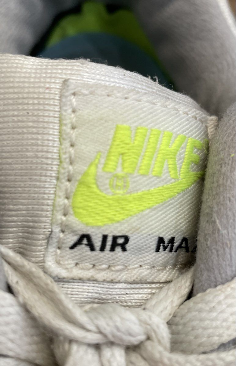 Nike Air Max 90 White Volt Wolf Grey Black CD0881-103 Size 9