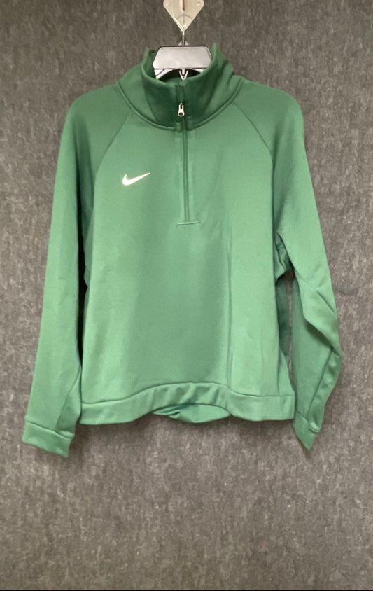 Nike Men's Therma-Fit 1/4 Zip Fleece Pullover Green Mock Neck Sz XL