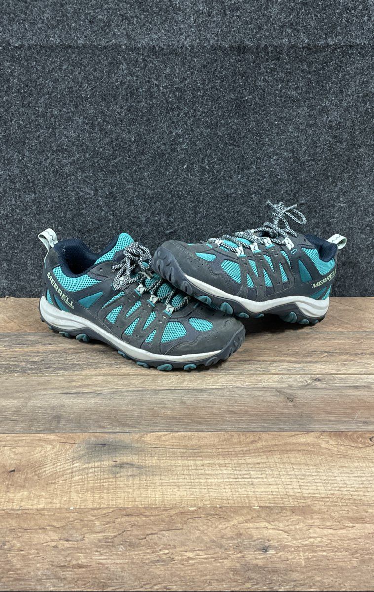 Merrell Siren Edge Q2 Waterproof Blue Grey Womens Hiking Shoes Sz 8.5