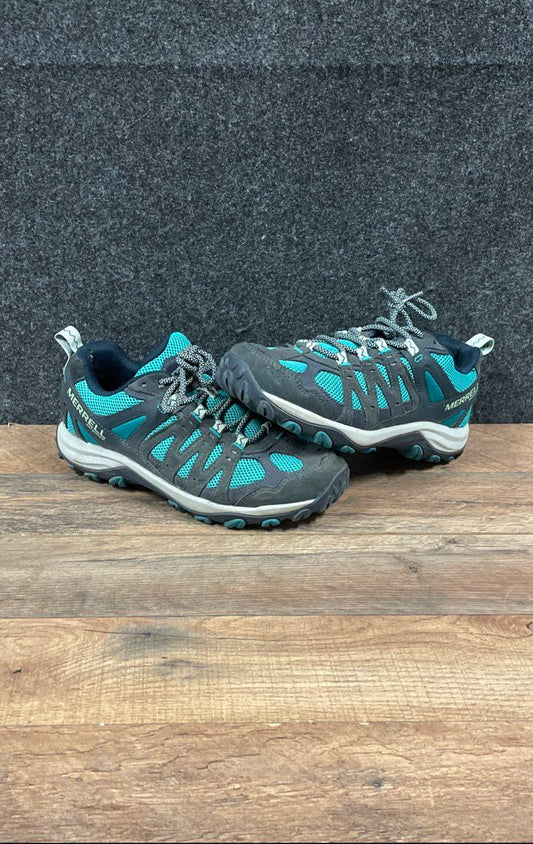 Merrell Siren Edge Q2 Waterproof Blue Grey Womens Hiking Shoes Sz 8.5
