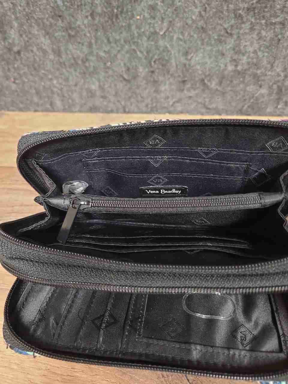 Vera Bradley Mickey's Paisley Celebration Quilted All-In-One Crossbody Wallet