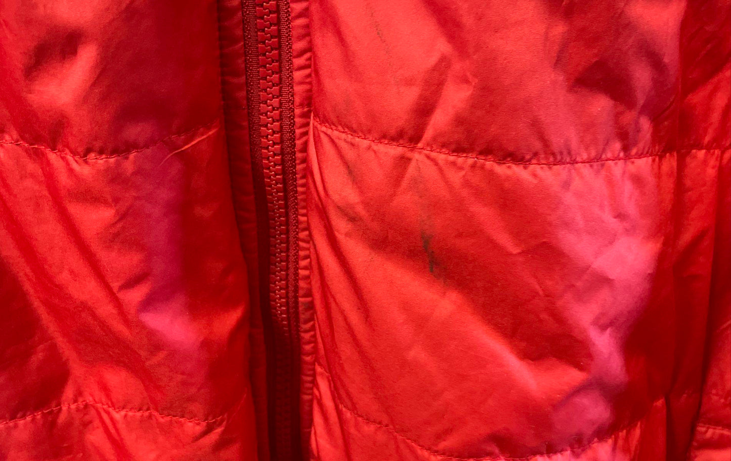 Columbia Men's Red Interchange Quilted Puffer Jacket Full Zip Insulated Sz XL