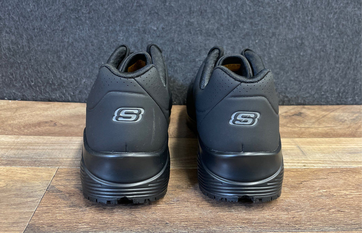 Skechers Uno SR Janna Black Slip Resistant Work Shoes Women's Size 9.5