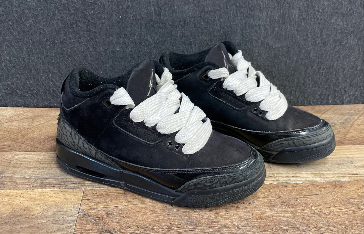 Nike Air Jordan 3 Retro Off-Noir Black Youth Sneakers Size 5Y DM0967-001