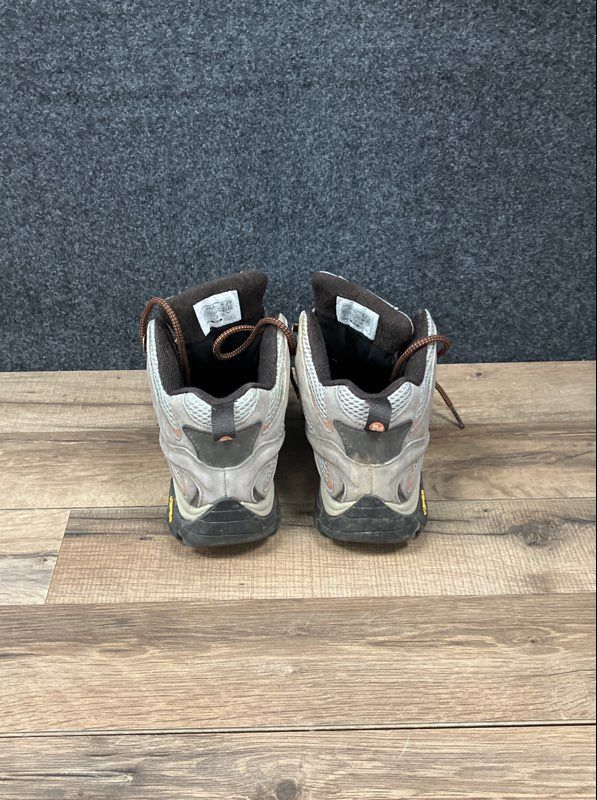 Merrell Moab 2 Mid Waterproof Vibram Hiking Boots Grey Womens Size 7.5