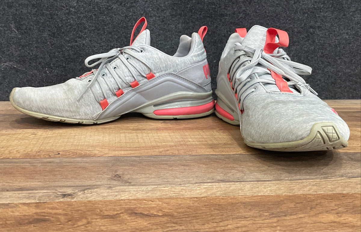 Puma Cell Vive Clean Grey Pink Women's Running Shoes Size 11