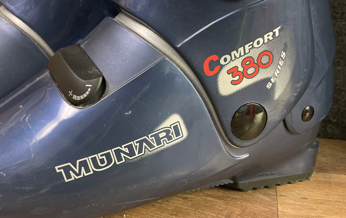 Munari Comfort 380 Series Blue Downhill Ski Boots Size MP 28.5 US Men's 10.5