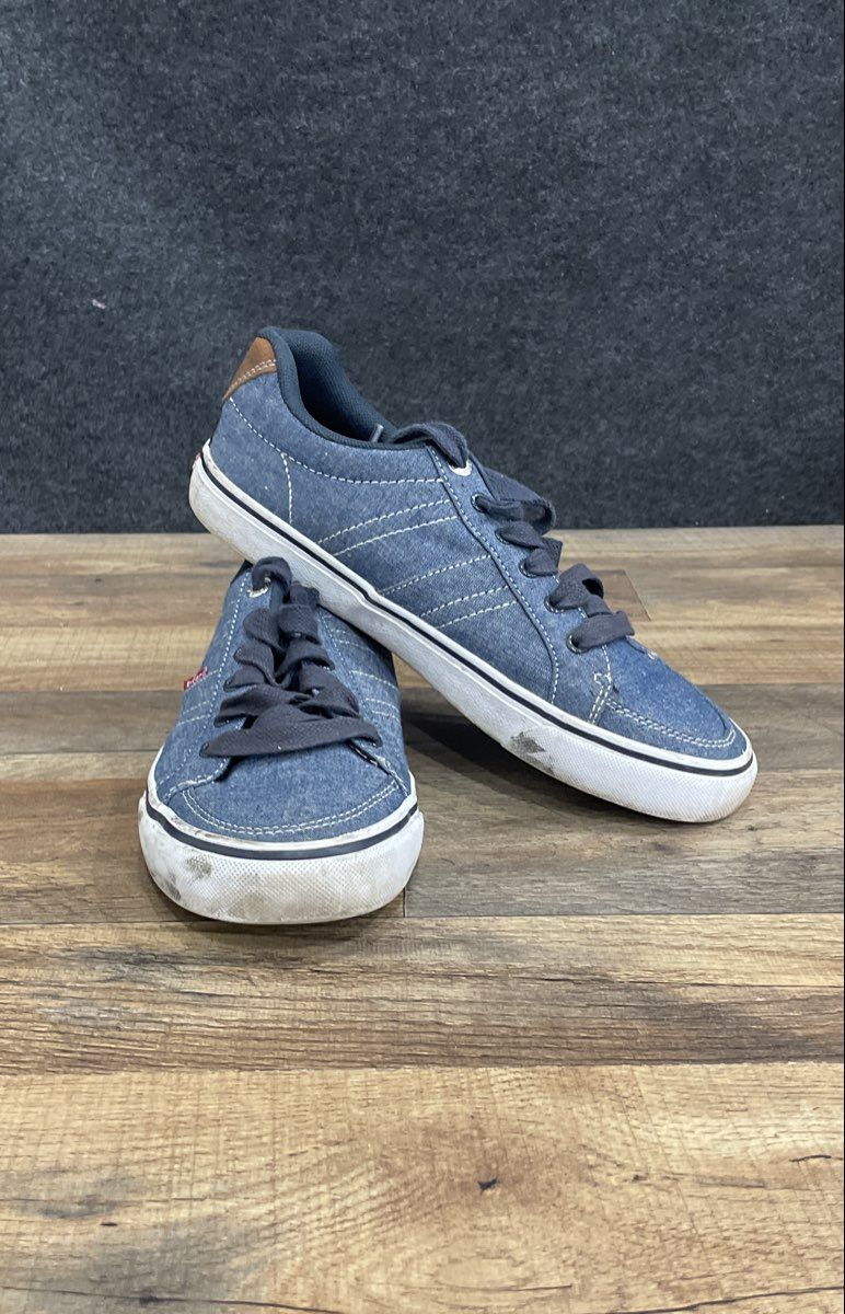 Levi's Blue Denim Low Top Lace-Up Mens Sneakers Size 7