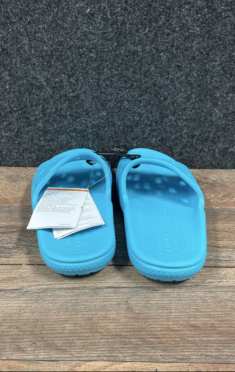 Crocs Classic Slide Blue Kids Youth Sandals Size J3 NWT