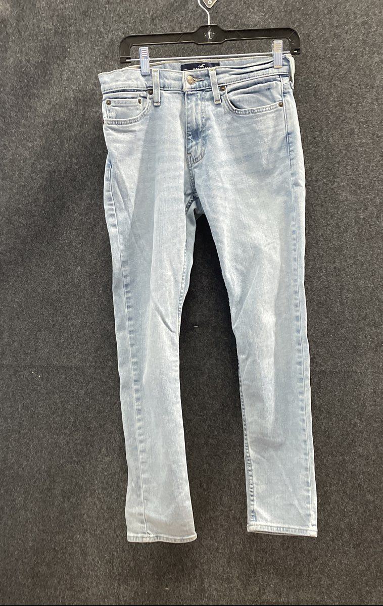 Hollister Men's Epic Flex Skinny Light Wash Blue Jeans Sz 28x30