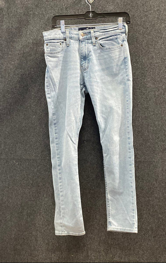 Hollister Men's Epic Flex Skinny Light Wash Blue Jeans Sz 28x30