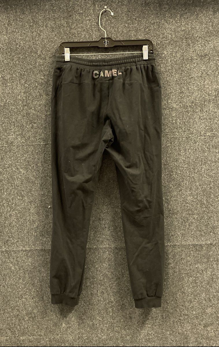 Camel Women's Black Jogger Sweatpants Cotton Blend Drawstring Size XL