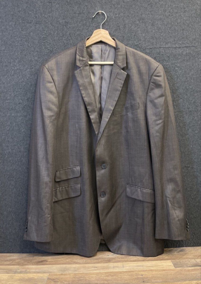 Kenneth Cole New York Men's Brown Ticket Pocket 2-Button Blazer Sz 44L