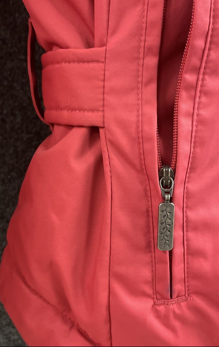 Columbia Women's Majesty Red Down Insulated Hooded Jacket Faux Fur XCO Sz S