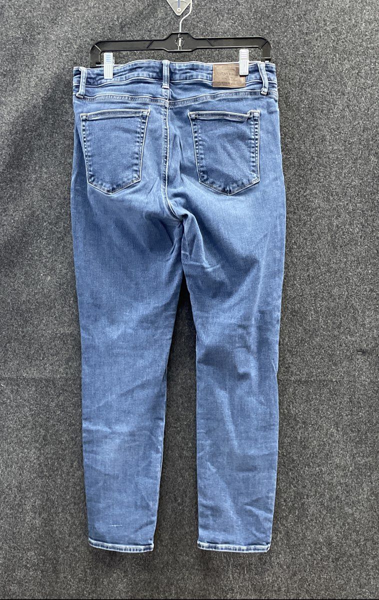 Lucky Brand Women's Blue Medium Wash Skinny Denim Jeans Sz 12/31 Regular