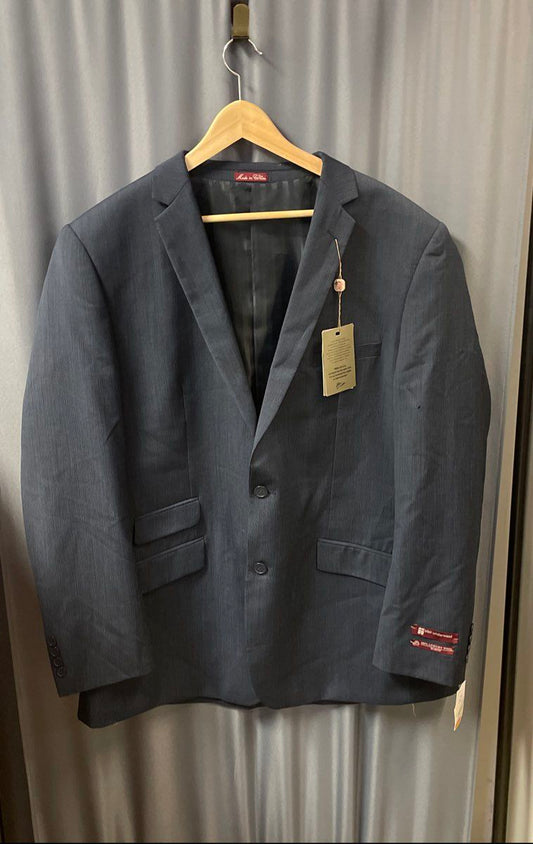 Blair Underwood Men's Blue 100% Wool Slim Fit Blazer Sport Coat NWT Sz 50L