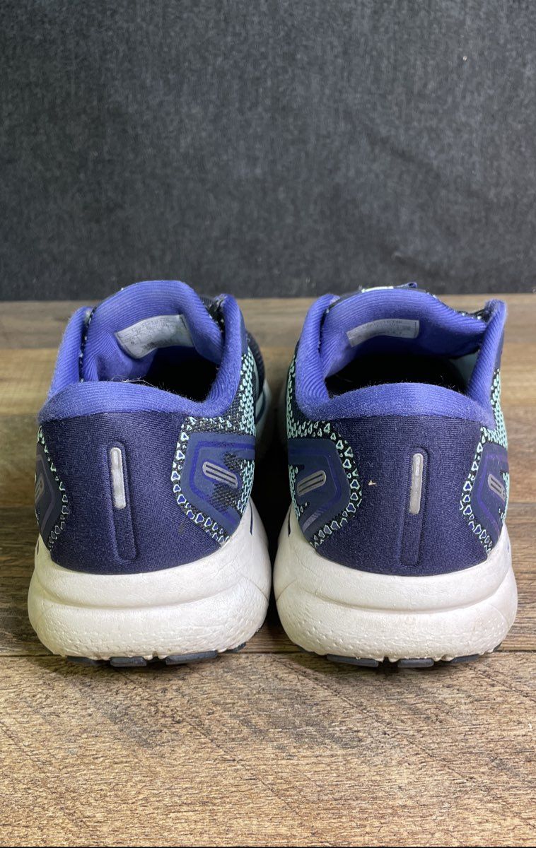 Brooks Ghost 14 Navy Blue Lilac Women's Running Shoes Size 8 Missing Laces