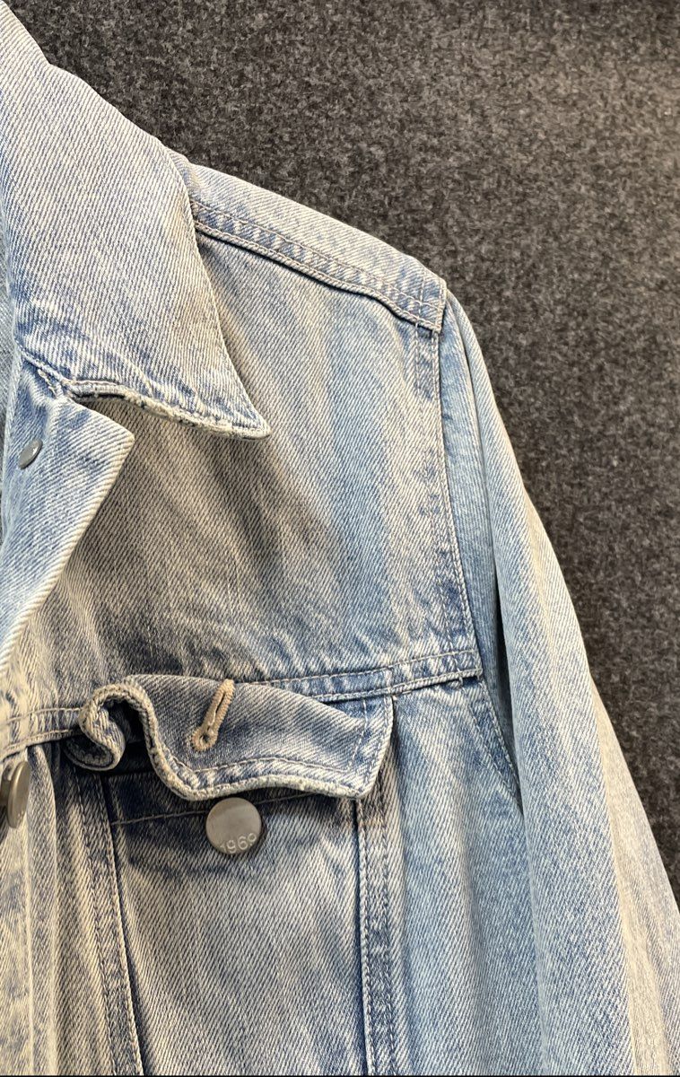 Gap Men's 1969 Denim Trucker Jacket Light Wash Cotton Blue Sz M