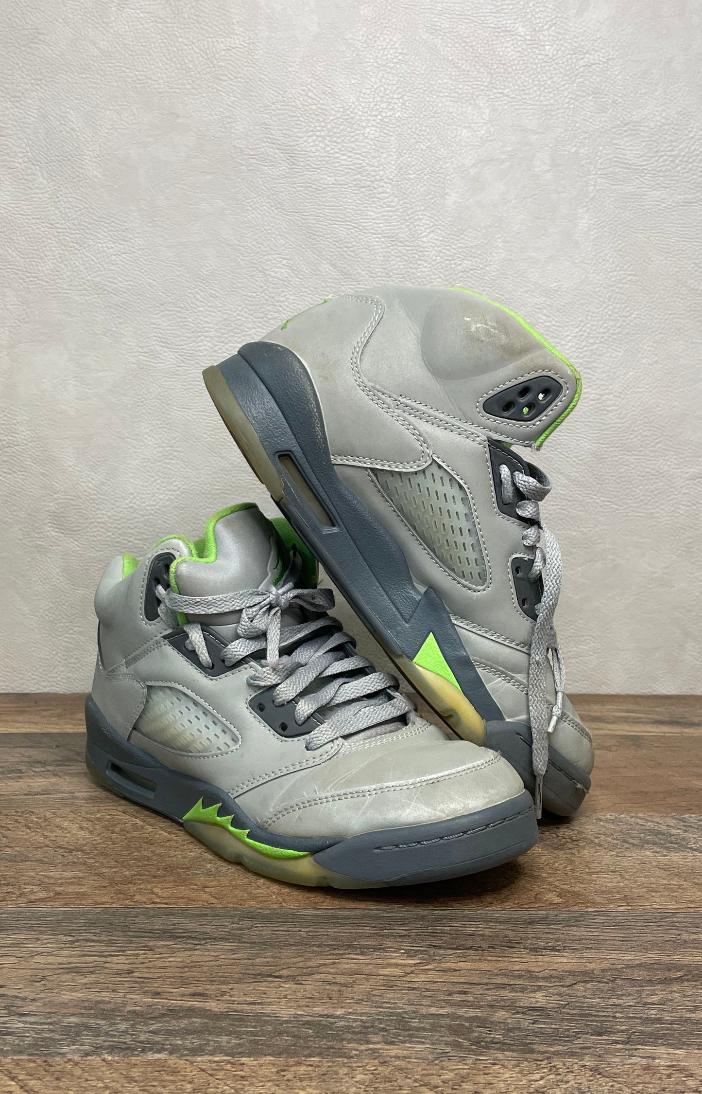 Nike Air Jordan 5 Retro Green Bean Silver Grey Lime GS Size 6.5Y DQ3734-003