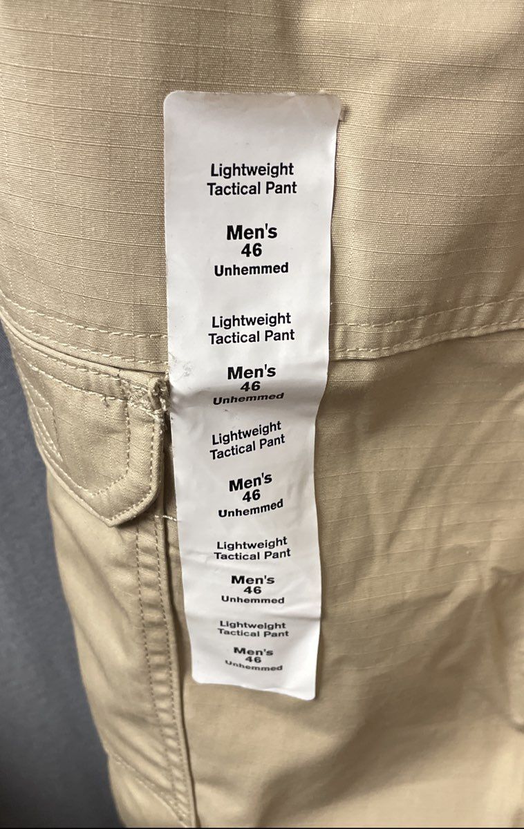 Propper Men's Khaki Lightweight Tactical Pants Size 46x37 NWT Unhemmed