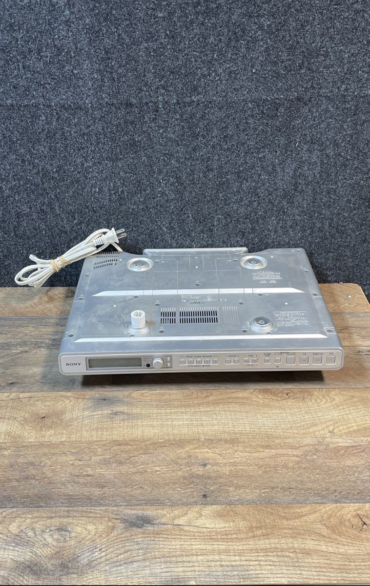 Sony ICF-CD553RM Under Cabinet Kitchen CD Clock Radio AM FM Weather Untested