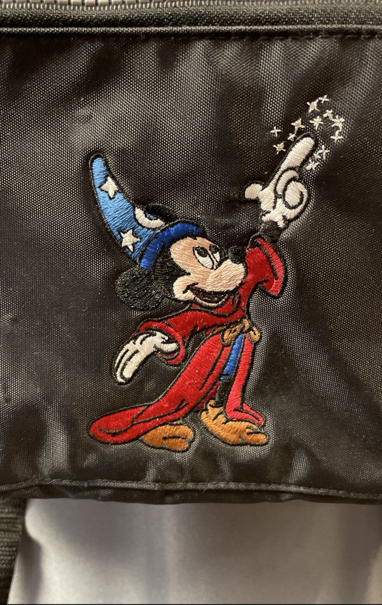 Walt Disney World Black Mickey Mouse Sorcerer Apprentice Kids Backpack