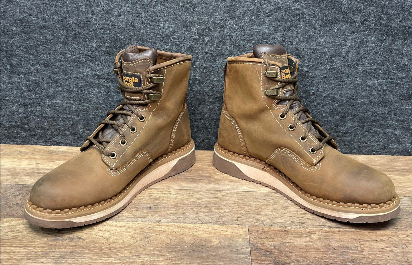 Georgia Boot Women's 6" Brown Leather EH Work Boots GB00512TS Size 8M