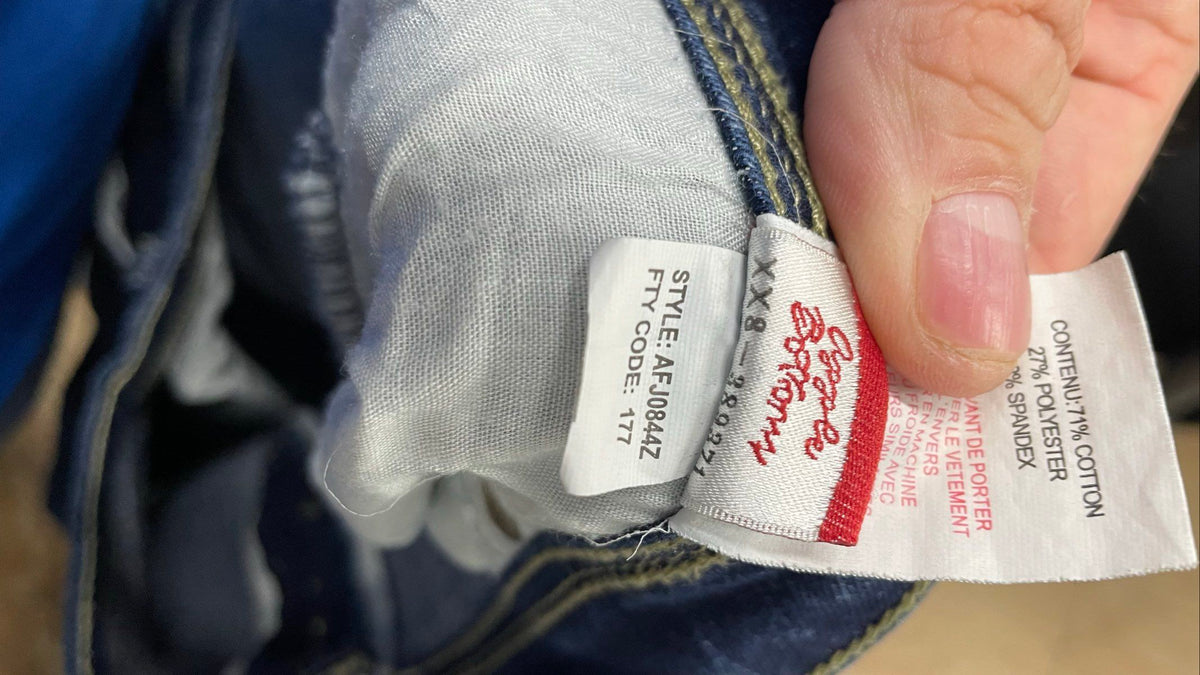 Vintage Y2K Apple Bottoms Women's Blue Embroidered Tapered Jeans Sz 20