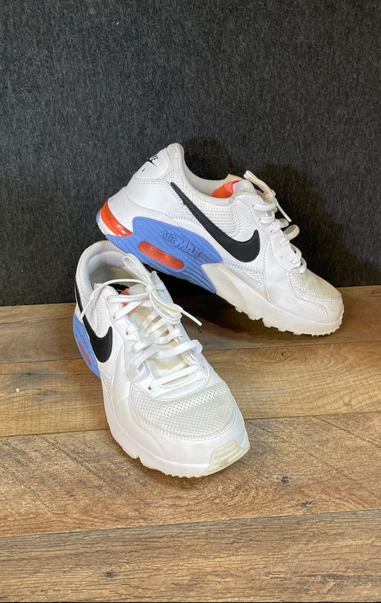 Nike Air Max Excee White Bright Mango Black Women's Sneakers Size 8.5