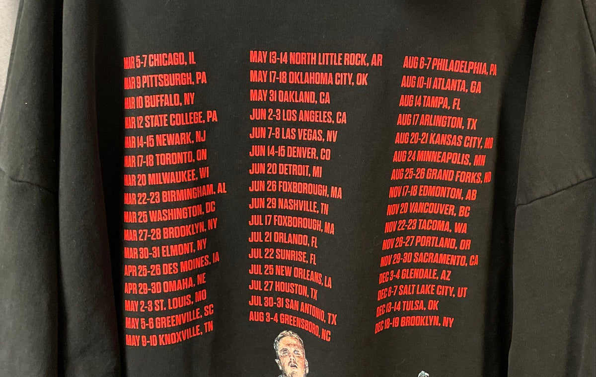 Zach Bryan The Quittin Time Tour 2024 Hoodie Black Concert Sweatshirt Sz XXL