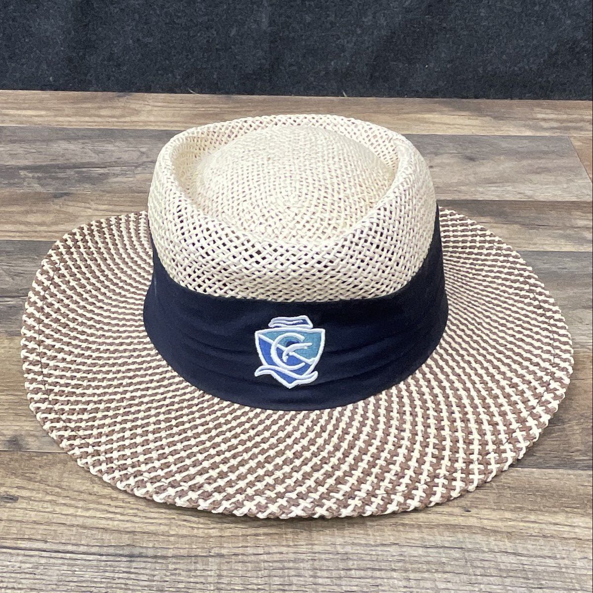 Vintage Y2K Ahead Men's Woven Straw Safari Hat Cap Cana Golf Size M/L