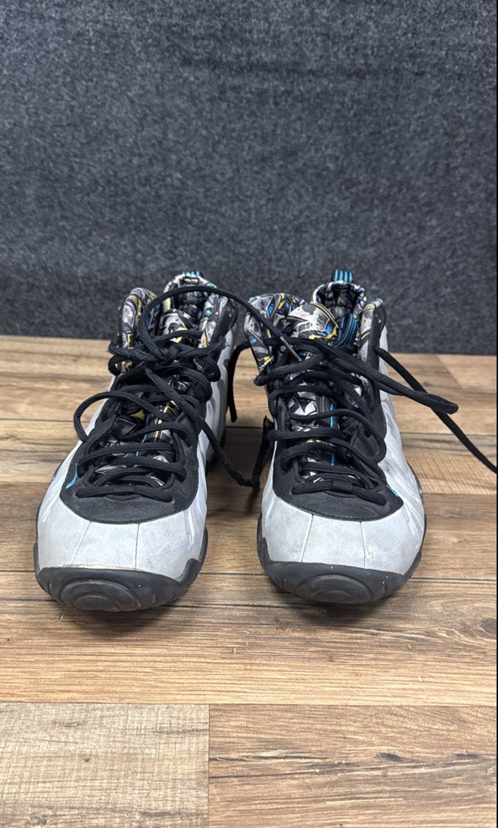 Nike Little Posite One Graffiti 644791-009 Kids Basketball Shoes Size 6Y