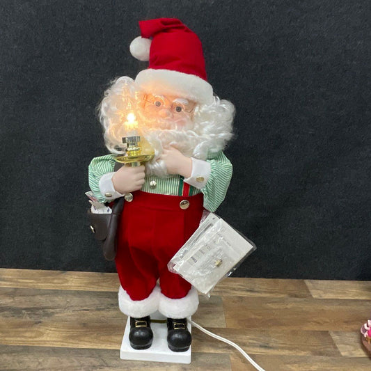 Vintage Telco Animated Moitionettes 24" Santa Claus w/ Mailbag W/ Original Tags