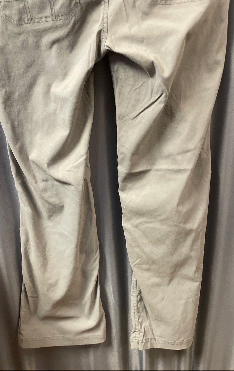 Prana Women's Gray Halle Zion Hiking Pant Roll Up Short Inseam Size 14 Short