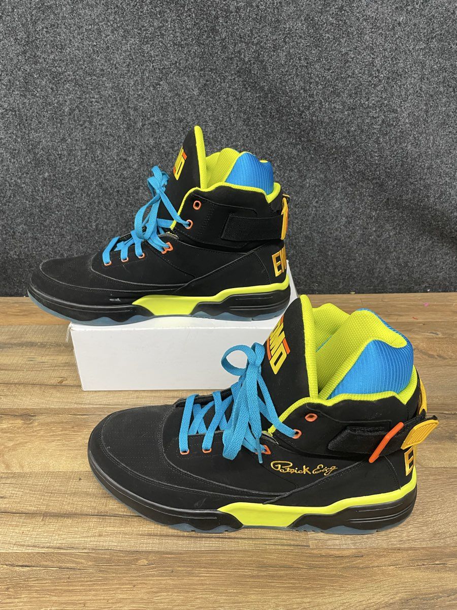 Ewing Athletics 33 Hi x EPMD Strictly Business Black Blue Yellow Size 15