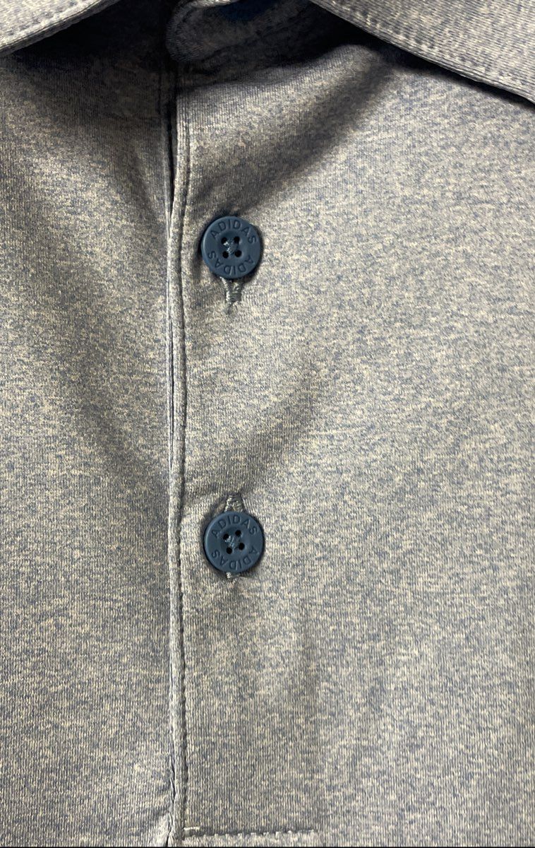 Adidas Men's Ultimate365 Golf Polo Shirt Light Blue Heather Custom Logo NWT M