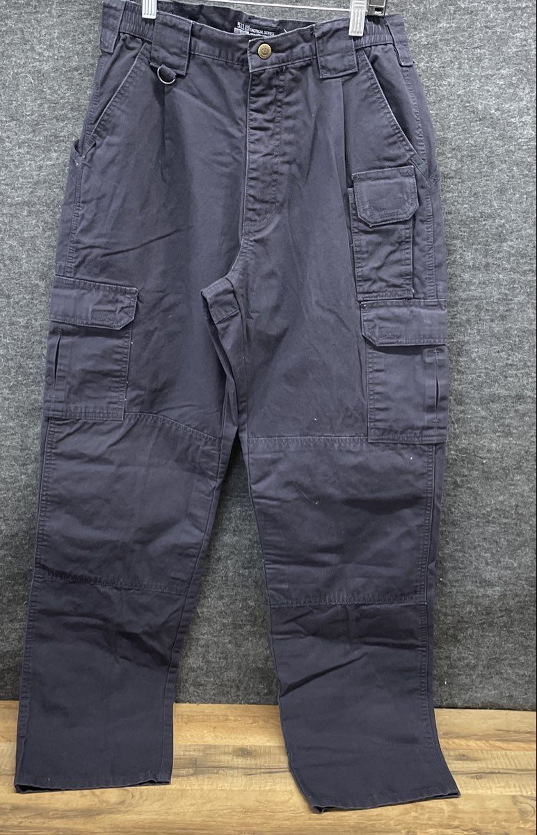 5.11 Tactical Men's Navy Blue Cotton Canvas Cargo Pants 74251 Size 32x34