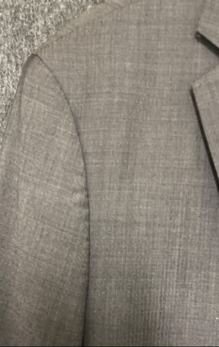 Claiborne Men's Gray Wool Blend 2-Button Blazer Sport Coat Sz 46S