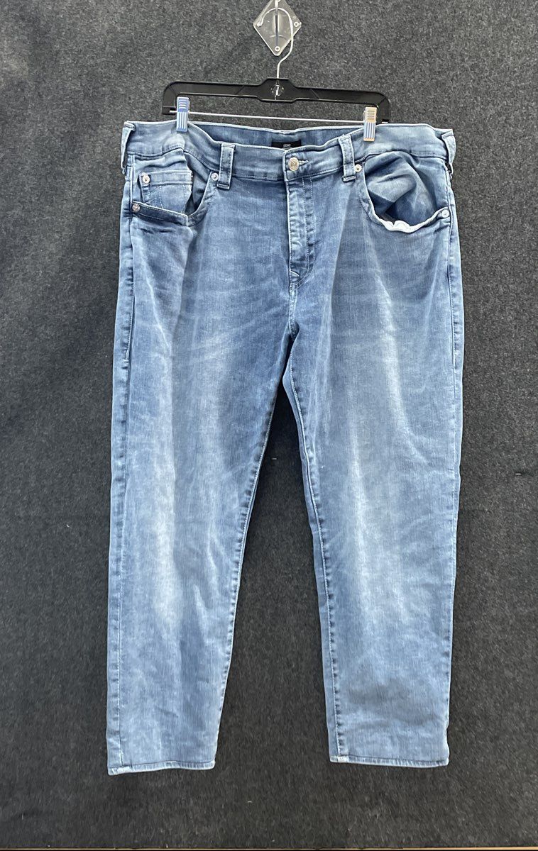 True Religion Men's Geno Relaxed Slim Blue Faded Jeans Size 42