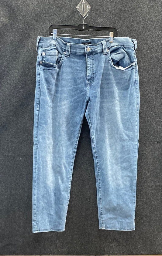 True Religion Men's Geno Relaxed Slim Blue Faded Jeans Size 42
