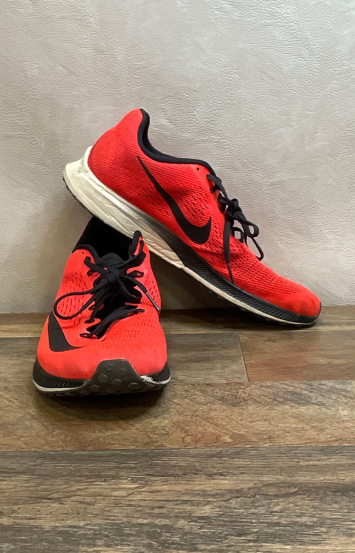 Nike Air Zoom Pegasus 34 University Red Black Running Shoes Size 11.5