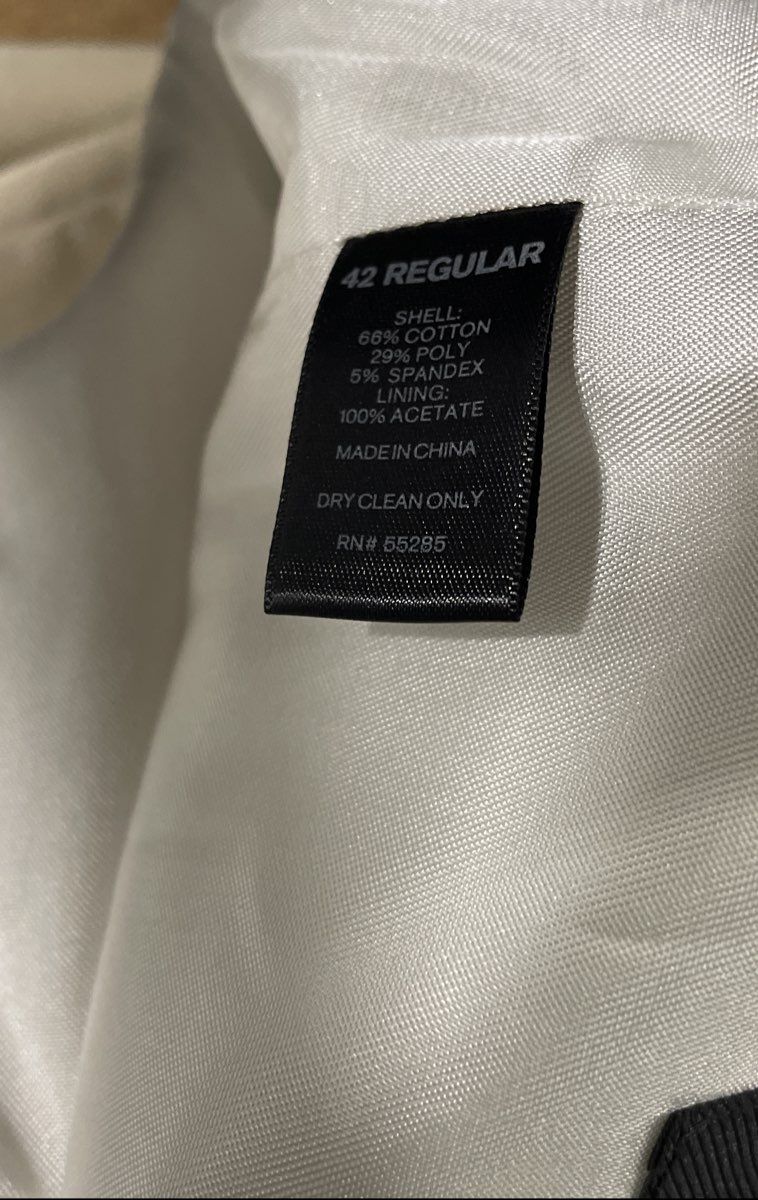 Express Men's Tan Producer Modern Fit Cotton Blend Suit Jacket Blazer Sz 42R