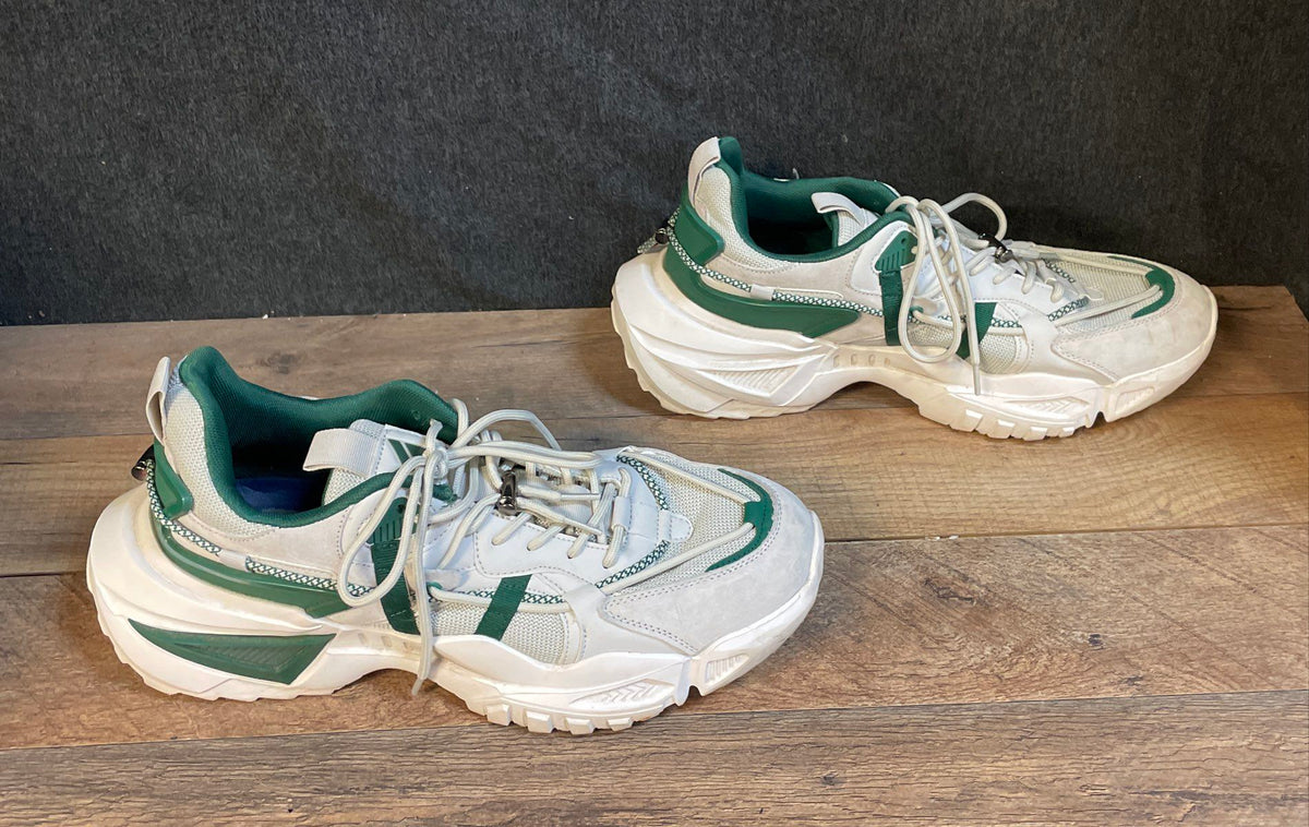 Mazino Oasis-031 White Green Chunky Streetwear Sneakers Size 12