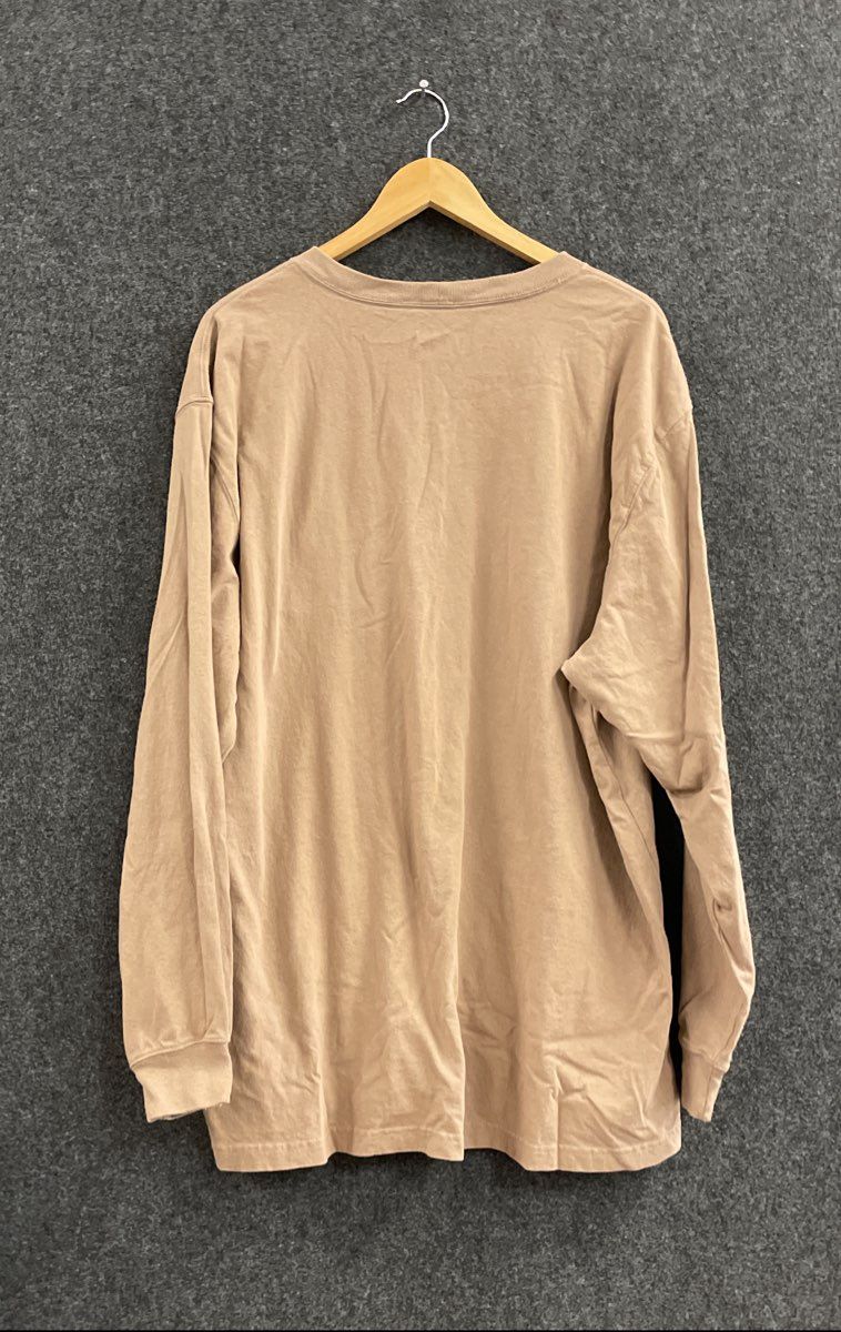 Carhartt Men's Heavyweight Long Sleeve Pocket T-Shirt Brown Loose Fit Sz XL
