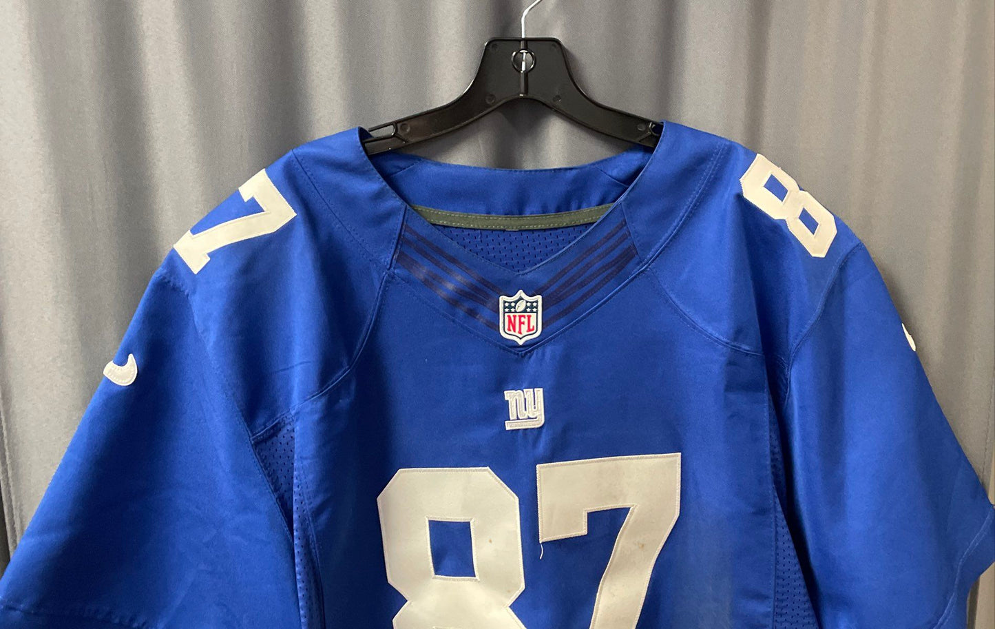 Nike Men's NY Giants Sterling Shepard #87 On Field Blue Football Jersey Sz 44