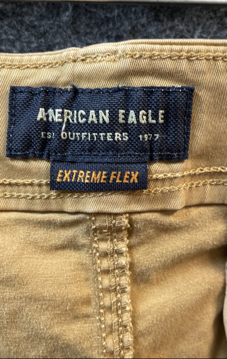 American Eagle Men's Tan Khaki Extreme Flex Chino Pants Sz 38x32